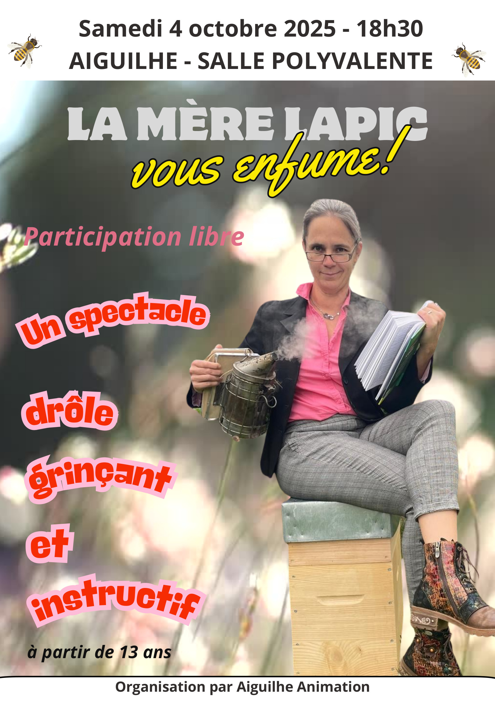 You are currently viewing Spectacle « La mère Lapic vous enfume » le samedi 04 octobre 2025
